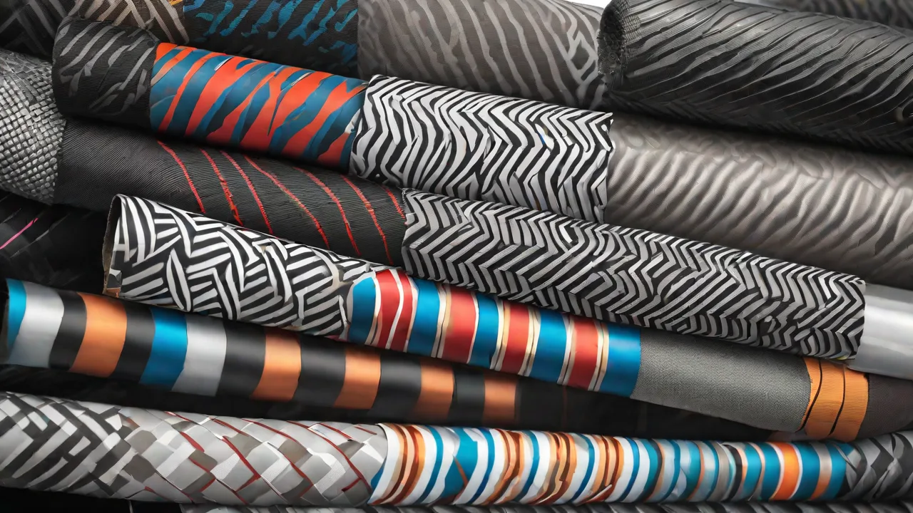 Custom Exhaust Wraps with Unique Color Accents and Patterns